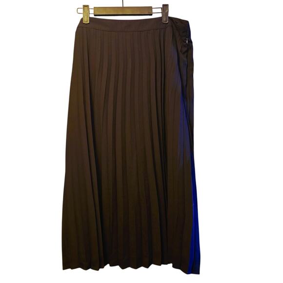 CJ Banks Dark Academia black pleated midi skirt nwt size 16w - Picture 1 of 5